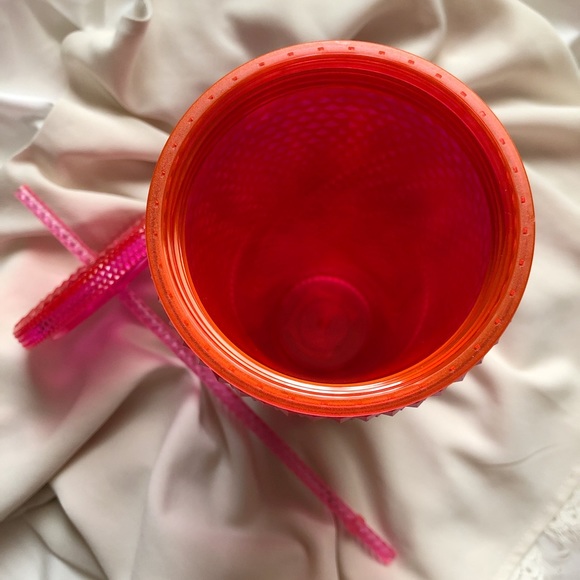 2019 Starbucks Venti Neon Hot Pink Studded Tumbler - Picture 5 of 5